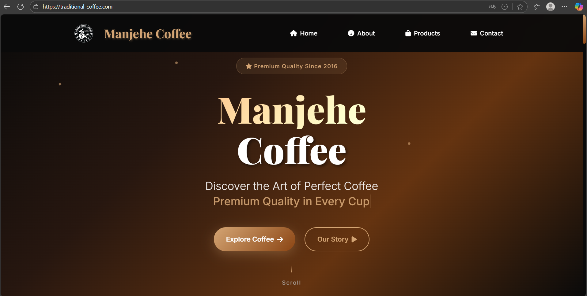 Manjehe Coffee Shop Website - Banyuwangi